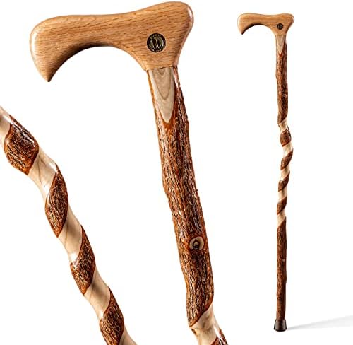 Brazos Wooden Walking Canes for Men and Women, Stable Walking Sticks for Seniors, Made in The USA