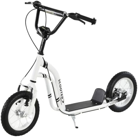 Aosom Kick Scooter with Dual Caliper Brakes Ages 5+ Max Load 220lbs