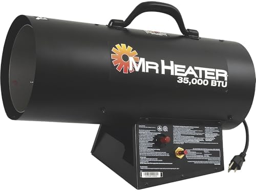Mr. Heater 35,000 BTU Propane Forced-Air Heater #MH35FA, Black