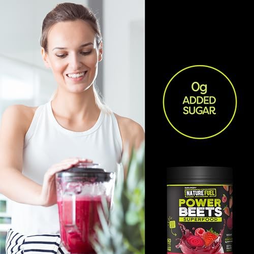 SlimFast Nature Fuel Power Beets Powder, Delicious Mixed Berry, 60 Servings | Concentrated Superfood Supplement, Non-GMO