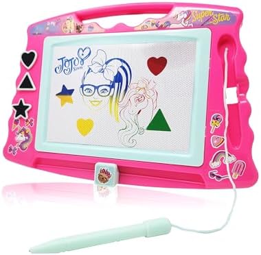 Lollipop PAW Patrol Magnetic Drawing Board with Stylus and 3 Stamps, for Girls or Boys (Pink)…