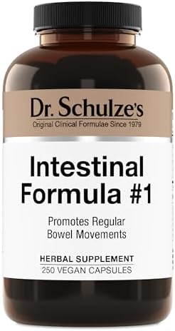 Dr. Schulze's Intestinal Formula #1 - Bowel Movement Supplement for Colon Health Support - Bloating & Constipation Relief- Intestinal Cleanse