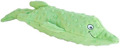 ZippyPaws Deluxe Water Bottle Crusherz - No Stuffing Plush Dog Toy (Dolphin)