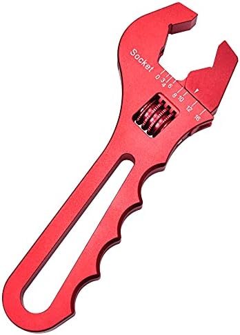 EVIL ENERGY AN Hose Fitting Adjustable Wrench Spanner Lightweight Aluminum 3AN-16AN Blue