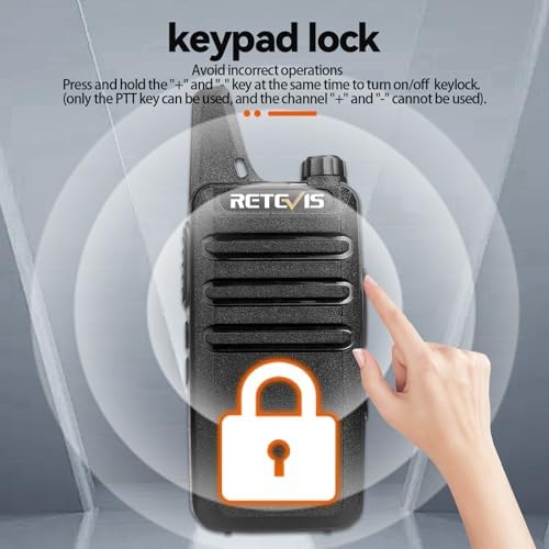 Retevis RT22 Compact & Lightweight FRS Walkie Talkies Long Range (4 Pack) | For Small Business, Camping, Hiking, Cruise, Safe Short Antenna, Comfortable to Carry, Loud & Clear Audio, USB-C