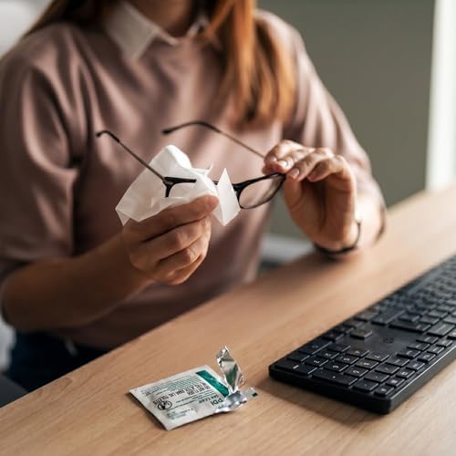 PDI See Clear Lens Cleaning Wipes, Non-Streaking & Anti-Static for Glasses, Eyeglasses, Loupes & Safety Eyewear