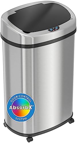 SensorCan 13 Gallon Sensor Trash Can Odor Control System