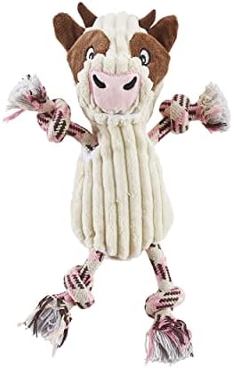 Outward Hound by Charming Pet Ranch Roperz Cow Plush Squeaky Dog Toy