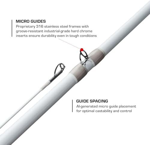 Duckett Fishing Ghost II Spinning & Casting Rods, Lightweight, Durable, and Ultra-Sensitive Performance Fishing Rod