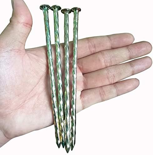 9 Pack 8 Inch Galvanized Tent Spikes,Metal Edging Spikes Landscape