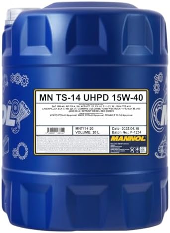 MANNOL 7114 Professional Formula Synthetic Oil 15W40 for Trucks and Buses, 20L
