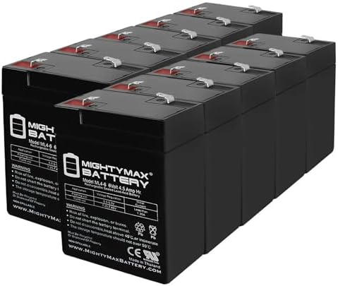 Mighty Max Battery ML4-6 - 6 Volt 4.5 AH, F1 Terminal, Rechargeable SLA AGM Battery