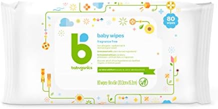Babyganics Baby Wipes, Fragrance Free, 80 ct