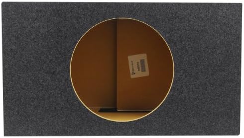Rockville RBS15 Big Single 15" SPL Side Vented Car Sub Enclosure Box | 4.4 Cu Ft Net Volume, 3/4" MDF, Made in USA, 37Hz Tuning, 15.5" Mounting Depth
