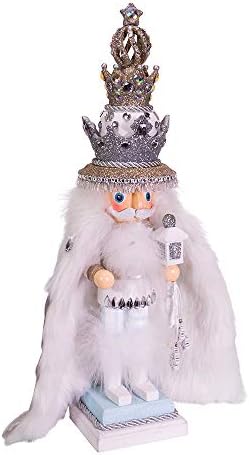 Kurt S. Adler 18-Inch Hollywood White Fur King Nutcracker, Multicolor