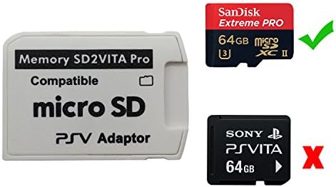 Funturbo Ultimate Version SD2Vita 5.0 Memory Card Adapter, PS Vita PSVSD Micro SD Adapter PSV 1000/2000 PSTV FW 3.60 HENkaku Enso System