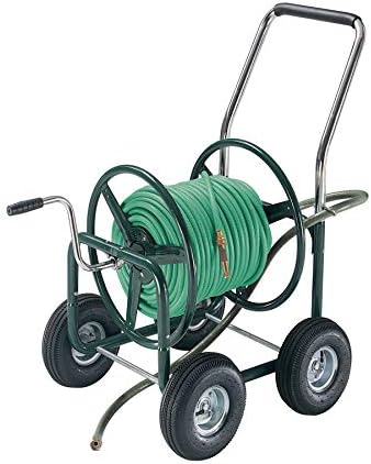AMES 2380500 Estate 4-Wheel Steel Wagon, 400-Foot Hose Capacity