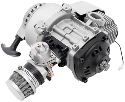 49CC 2-Stroke Air-Cooled Engine Motor | 7000RPM Gasoline Engine with Single Cylinder, CVT Gearbox, for Pocket Bike Mini Dirt Beach Bike ATV Scooter