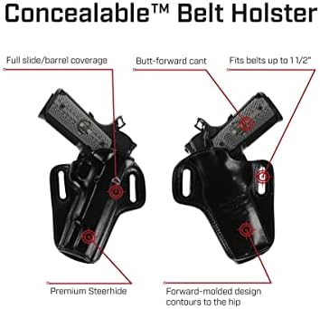 Galco Concealable Leather Belt Holster, SIG Sauer P226/SIG Sauer P220/SIG Sauer P227/Canik CON248H
