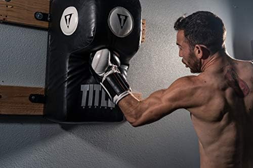 TITLE Boxing Wall Mount Menace Training Bag - Uppercut Bag, Angle Punching Bag