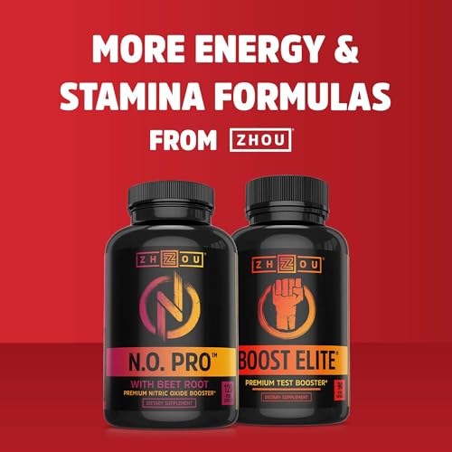 Zhou Horny Goat Weed - Herbal Extract for Men & Women - 60 Veggie Capsules | Supplement with Maca, Tribulus, Tongkat Ali & Ginseng