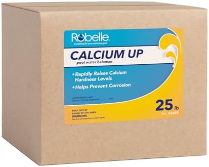 Robelle 8-Pounds Premium Pool Calcium Up | Pool Calcium Hardness Increaser, 100% Calcium Chloride, 8 ounces raises calcium hardness level 10 ppm per 5,000 gallons