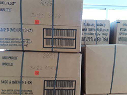 Military MREs Box A and Box B NSP/Test Date 03/2021 | Ready-to-Eat Shelf-Stable Meal | Genuine Military Surplus | Long Shelf Life