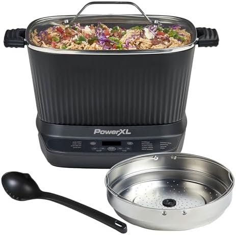 STIRMAX PLUS 7.5QT Digital Multi-Cooker with Auto Stir | 9-in-1 multicooker with automatic stirring, sauté, sear and 7.5QT family-size capacity.