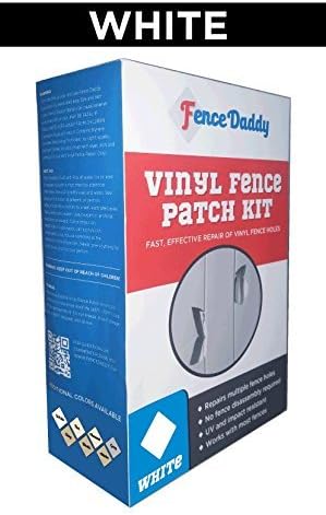 Vinyl Fence Post Repair Kit (Alternative to Replacement Vinyl Fence Panels, Posts, Pickets, Sections, Rails and Parts) White Fence Daddy Kit