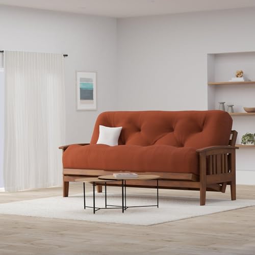 Westfield Wood Futon Frame - Full Size (Frame Only), Transform to 3 Positions - Sofa, Lounger, Bed