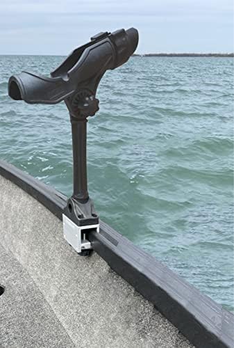 Brocraft Power Lock Rod Holder for Alumacraft Boats/AlumaTrac mounting System Fish Rod Holder
