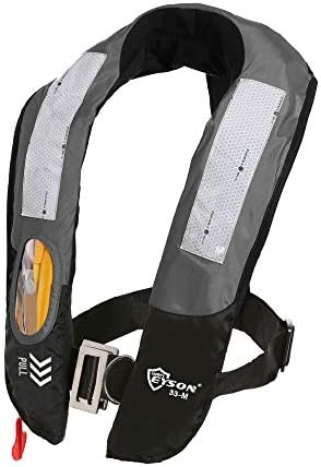 Eyson Inflatable Life Jacket Life Vest Highly Visible Manual