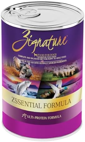 Zignature Zssential Formula Wet Canned Dog Food 13oz, case of 12