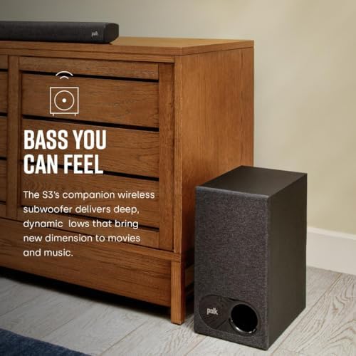 Polk Audio Signa S2 Ultra-Slim Sound Bar for Smart TV with Subwoofer