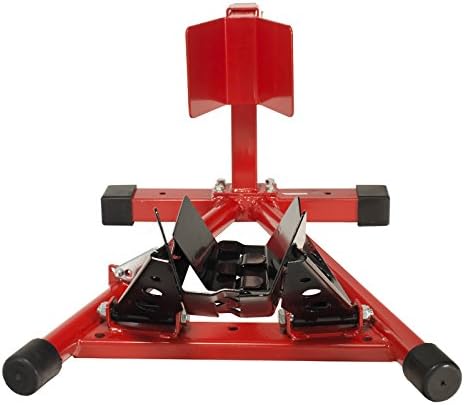 Motorcycle Wheel Chock Locking & Adjusting Stand fits 16" - 21" Tire