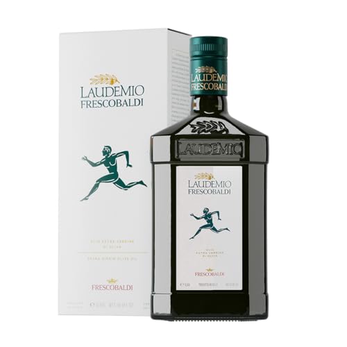 FRESCOBALDI Laudemio Extra Virgin Olive Oil, 16.9 FL Oz, 500ml, Premium, Award Winning Product of Tuscany, Italy, Fruity & Peppery Flavor, Smooth & Robust Low Acidity, Rich in Polyphenols | High Polyphenol Olive Oil | Cold Pressed hours after harvest | A…