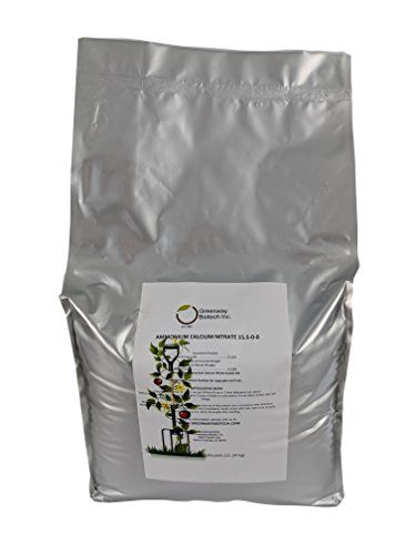 Greenway Biotech, Inc. Calcium Nitrate Solution Grade 15.5-0-0 Fertilizer Contains 15.5% Nitrogen & 19% Calcium for Tomatoes Plants- Water Soluble Hydroponics Fertilizers for Vegetables- 5 Pounds