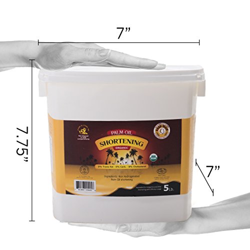 Grain Brain Organic Palm Shortening (24 oz) Pure and Natural, Sustainable Certified,Non-Hydrogenated