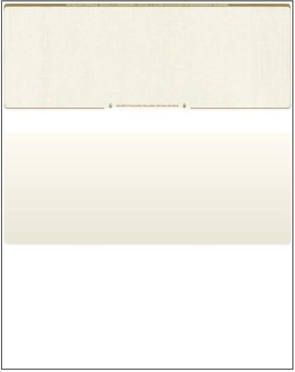Compuchecks Blank Check Paper 500 Pack, Check on Top, QuickBooks Compatible | Blue Diamond High Security Computer Business Checks, Voucher on Bottom, 8.5x11, Works with Laser & Inkjet Printers, USA Made
