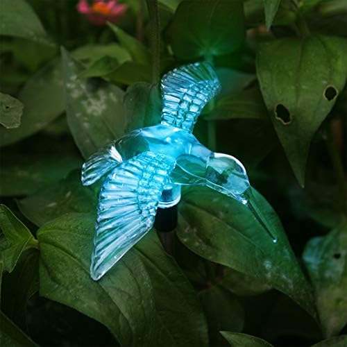 1PCS Waterproof Outdoor Solar Garden Stake Light w Color Charging