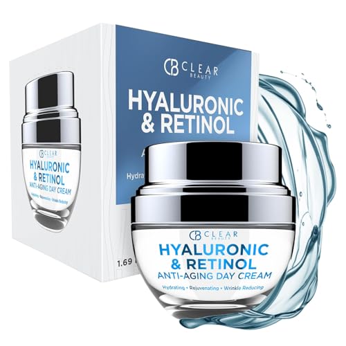 Clear Beauty 24K Gold & Collagen Day Cream Face Moisturizer – Dermatologist Tested, Anti Aging Korean Skin Care – Anti Wrinkle
