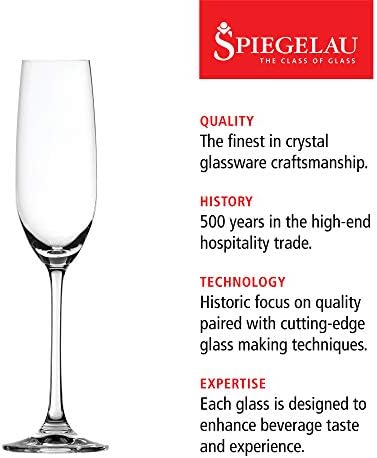 Spiegelau Salute Stemmed Red Wine Glasses, Lead-Free Crystal Wine Glasses for Pinot Noir, Cabernet, Wedding, Anniversary, Housewarming, Birthday Gifts, Elegant Glassware, Home Bar, 19.4 oz, Set of 4