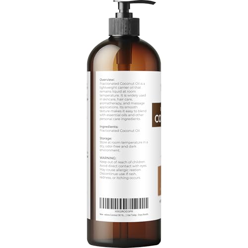 velona MCT Coconut Oil - 16 fl oz, Fractionated, with Pump