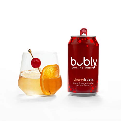 Bubly Sparkling Water, Cherry, 12 fl Oz. Cans (18 Pack)