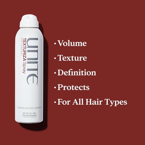 UNITE Hair TEXTURIZA Dry Texture Spray, 7 oz | Lightweight Texturizing Spray for Volume, Texture & Medium Hold | UV & Heat Protection