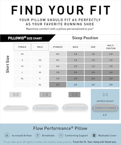 Bedgear Flow Performance Pillow, 2.0 Soft Cooling Pillow for Back