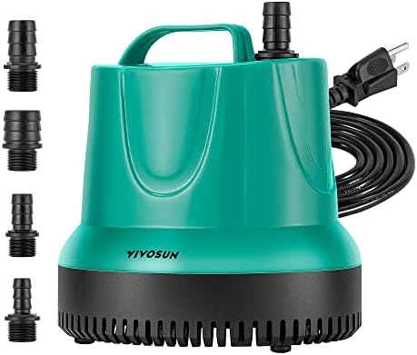 VIVOSUN 660GPH Sub Water Pump for Fish Tank, Pond, Aquarium, Hydroponics