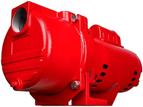 Red Lion RL-SPRK150 Sprinkler/Irrigation Pump, 115/230V, 71 GPM, 1.5 HP | Thermoplastic Impeller, For water sources down to 25' deep, Handles up to 14 sprinklers (1/2" fittings) per zone, 97101501
