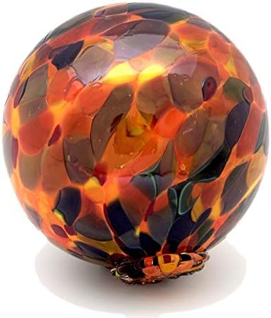 Totally Blown Glassworks Pond Float. Handmade Blown Glass, Garden Gazing Ball, Table Centerpiece