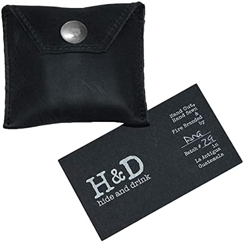 Hide & Drink, Rustic Leather Tampon Case, Condom Holder Pouch, Secret Stash Handmade :: Bourbon Brown